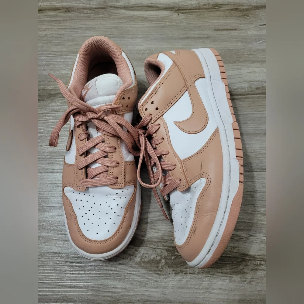 Nike Dunk Low 'Rose Whisper' Athletic Shoes Size 8.5 - Picture 4 of 7